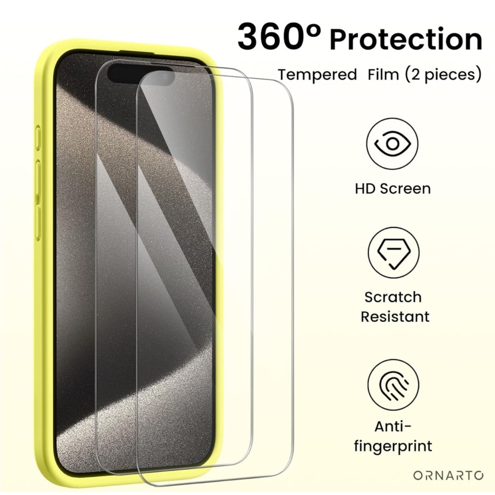 iPhone 15 Pro Screen Protectors x2